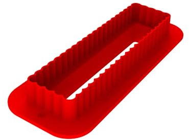 Silikomart Moules en silicone pour SWEET RECTANGLE 85 Moule en silicone n° 8 cavité 128 x 33 H 21 mm + CUTTER – Accessoires professionnels pour cuisine et pâtisserie – emporte-pièces pour gâteaux Forn