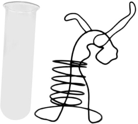 ifundom Vaso Decorativo in Battuto e Vetro Trasparente Contenitore Per Piante in Vaso Creativo Adatto Per Piante Da e Fiori