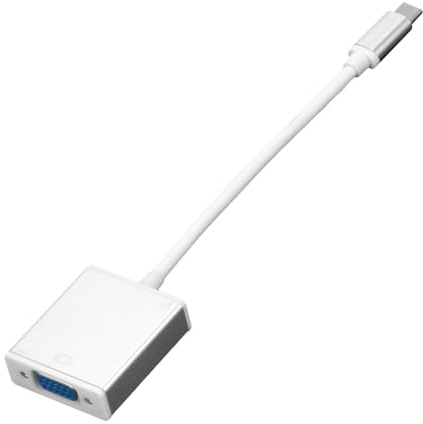 NUOBESTY Câble Convertisseur Type-c vers Vga, Adaptateur USB-c vers Vga Full HD 1080p, Connecteur Renforcé, pour Ordinateur Portable, Usage Bureau Et Présentation, Couleur Argenté