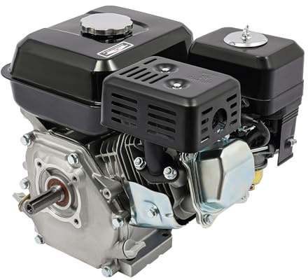 Motor de gasolina de 4 tiempos, 7,5 CV, motor industrial refrigerado por aire, motores de estacionamiento con cable de arranque para bombas de agua/agitadores/generadores/limpiadores de alta presión