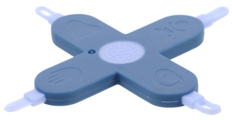 HAPINARY Strumento per Pulire Naso e Orecchie 4 in 1, Design a Croce, Rimozione Cerume e Pulizia Nasale per Ragazzo Ragazza, Blu PP PET
