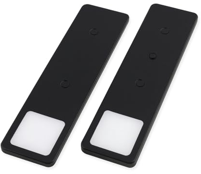 kalb | LED Unterbauleuchte Solid2, SET schwarz, mech. Schalter, 3W (Schwarz, 2er Set, neutralweiß)