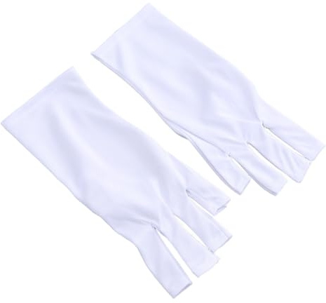 UKCOCO Guante Anti-uv Guantes De Dedo Protección Uv Para Manicura y Herramientas De Secado Rápido Cortos De De Manicura