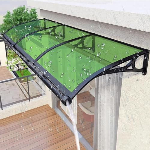 Vattentät fönstermarkis och dörrbaldakin med aluminiumfäste modern utomhus uteplats skugga för husbil och husentré UV- och regnskydd anpassningsbar design för nödvändigheter i hemmet