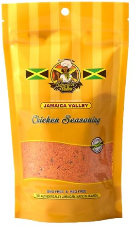 Jamaica Valley Chicken Seasoning 400g | Authentic Jamaican Poultry Seasoning | Herb & Spice Blend | MSG-Free | Perfect for Grilling, Roasting & Frying