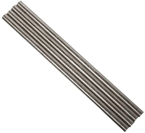 TOPPERFUN Lot de 4 Rivets en Cuivre Massif Ø4x100mm pour Fixation de Manche de Couteau et Bêche, Tige Métallique Solide pour Réparation et Fabrication de Poignées D’ustensiles Cuisine