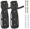 Relaxdays Fahrrad Wandhalterung, 2er Set, Fahrradaufhängung bis 25 kg, vertikal, Wand Fahrradhalter, Metall, schwarz
