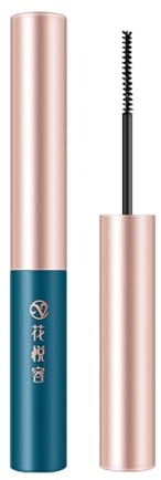 Schwarze ultrafeine Mascara für feine, kurze Wimpern, Stäbchen für untere Wimpern, zum Auffangen winziger Wimpern, wasserfest, wischfest, verlängernde und verdichtende Mascara (1 Stück)