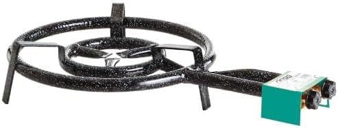 Kochmann Germany Paella-Gasbrenner mit 2-Brennringen, 40 cm - Leistung 11,4 kW bei 30 mbar Perfekt für Paella Pfannen, Grillplatten, Woks und mehr