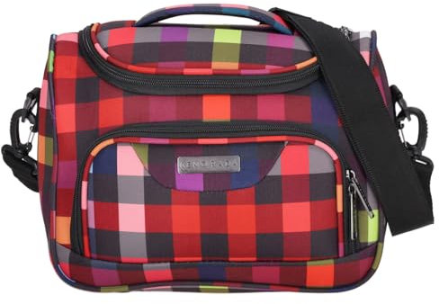 Kenorada Beautycase SoftLITE | Reise Kulturtasche für unterwegs | praktische Aufteilung, Vier Fächer und Schlaufen | Abnehmbarer Schultergurt | auf Trolley aufsteckbar