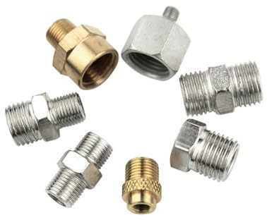Operitacx 7stücke Teilige Airbrush-kupplungen Für Schlauchanschlüsse Adapter Männlichen Und Weiblichen Steckern Professionelles Airbrush-zubehör