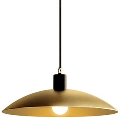 Industrial Simple Brass Pendant Lights, Modern Creative Half Arc Shade Chandelier for Bedroom Living Room Kitchen Coffee Shop