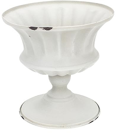 TINEASUR Retro Blumentopf Vintage Pflanzgefäß Aus Eisen Fleckenresistent Für Zimmerpflanzen Und Gartendekoration Mehrzweck Deko Behälter Im Europäischen Stil