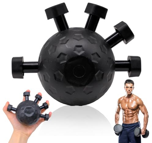 Hand Grip Strengthener 25–45 kg, Entraîneur de Main et d’Avant-Bras Ergonomique pour Force de Préhension, Musculation de la Poigne, Exercices des Doigts et Réduction du Stress (Black)