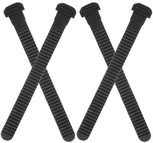 GRIRIW 4Pcs Skate Buckle Straps Replacement for Roller Skates and Ice Easy to Install Fixing Straps with Screws Wear-resistant Accessories for Speed and Inline Skating