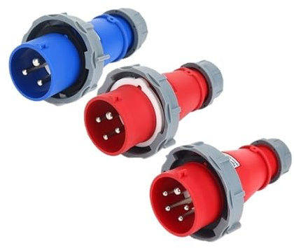 Spina industriale maschio femmina 3P/4P/5Pin Connettore elettrico 16A 32A IP67 Presa a parete impermeabile 220V 380V(Plug,16A,5P)