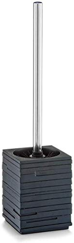 Zeller 18319 WC-Bürste Schiefer, Polyresin, 9,5 x 9,5 x 38,5 cm, schwarz, 1 - Pack