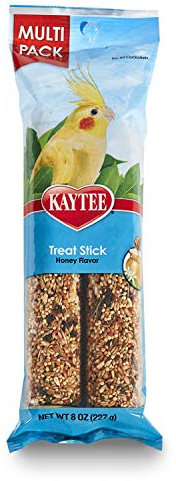 Kaytee Treat Stick Honey Flavor for Cockatiel, Bird Treats, 8 Oz