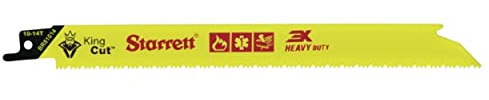 Starrett Bi-Metal King Cut Heavy Duty Reciprocating Saw Blade 200mm (8-inch) - Pack of 5