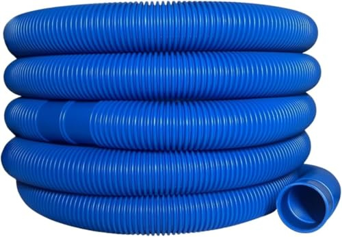 AquaOne Poolschlauch 32mm blau 9 Meter 1 1/4 I Hochwertiger Pool Schlauch für Garten & Schwimmbad I Solarschlauch I Schwimmbadschlauch I Saugschlauch I Pumpenschlauch I Flexibel Wasserschlauch