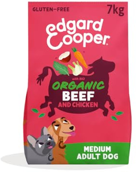 Edgard & Cooper Crochette Cani, Adulti, (Manzo/Pollo Bio, 7kg), croccantini cane, carne fresca e ingredienti naturali, senza cereali, ipoallergenico, senza zuccheri aggiunti