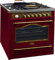 Kaiser Empire HGE 93555 RotEm/Retro Gas Elektro Standherd 90cm/ Range Cooker/ 115L / Herd mit Gas Kochfeld/ 4,5 Kw WOK/Elektro Backofen /8 Funktionen/Selbstreinigung/Drehspieß/Erdgas/Flüssiggas
