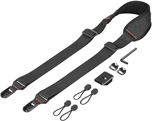 SMALLRIG Kameragurt Universal Kamera Tragegurt Verstellbarer Schultergurt Gurt Camera Strap für Canon für Nikon für Sony für Fujifilm für Olympus DSLR SLR - 2428