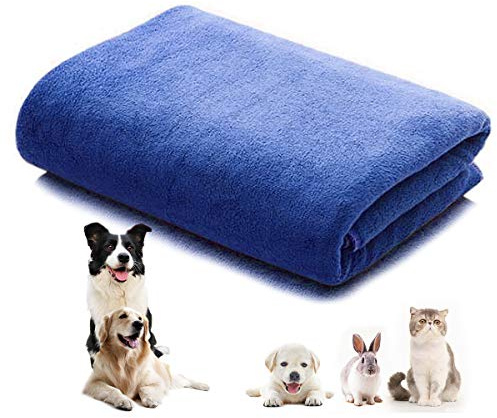 CATTLEYAHQ 160 * 60cm Toalla para Perro de 1 Pieza, Toallas de Secado rápido de Microfibra Suave y Absorbente, Toallas Grandes de Secado para Perros, Gatos y Mascotas