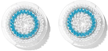 Clarisonic Deep Pore Facial Cleansing Brush Head Replacement - Compatible with Mia 1, 2, Fit, Alpha Fit, Smart Profile Uplift, X - 2 Pack