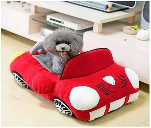 Katzenbett Hundebett Haustierbett Cooles Haustier-Hundebett, Modisches Autoform-Haustierbett, Katzennest, Weiches Welpenhaus, Warmes Kissen Für Teddyhütten, Kätzchen, Gepolstertes Sofa Hundesofa Hunde