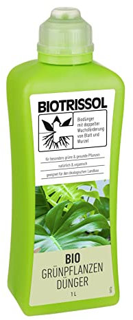 COMPO Bio Grünpflanzendünger, Dünger für alle Grünpflanzen und Palmen, 100 % pflanzliche Inhaltsstoffe, Vegan, 1 L, BIOTRISSOL