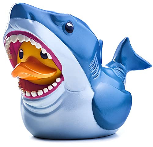 TUBBZ Box-Ausgabe Jaws Bruce der Hai Sammler-Vinyl-Gummiente Figur - Offizielles Der weiße Hai Merchandise - Fernsehen, Filme & Videospiele