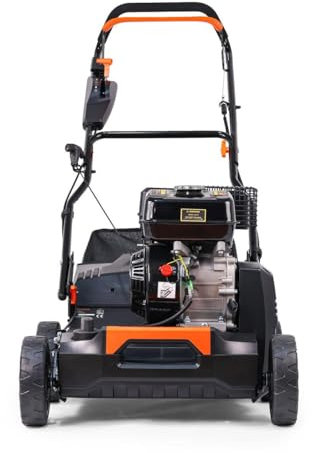 FUXTEC Scarificatore arieggiatore a scoppio 3in1 FX-BV240 areatore a benzina con Motore a 4 tempi 4,1 kW 18 lame e 24 denti a molla Maniglia di trasporto e cesto di raccolta da 45L