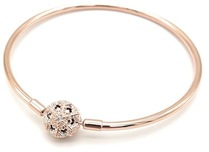 Pandora Moments 582338C01-21 - Pulsera de copo de nieve, Plata de ley