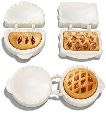 Gsycle Hand Pie Molds for Baking, 3Pcs Dough Presser Pocket Pie Molds Empanda Press Dumpling Maker Dough Press Pie Maker Halloween Apple Pumpkin Pie Mold for Dumpling Ravioli Pie