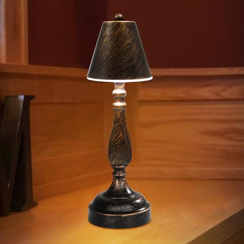 Akku Tischlampe Aufladbar,Kabellose Tischlampe Ohne Kabel,Tischleuchte Dimmbar 3 Farben Akku Touch Lampe, Kleine Tischleuchte für Indoor Schlafzimmer Nachttischlampe Wohnzimmer Outdoor Restaurant Bar