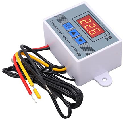 Digital Temperature Controller Thermostat Heating Cooling Switch with Waterproof Probe 10A Upgrade for Precision Temperature Control and Monitoring (24V)