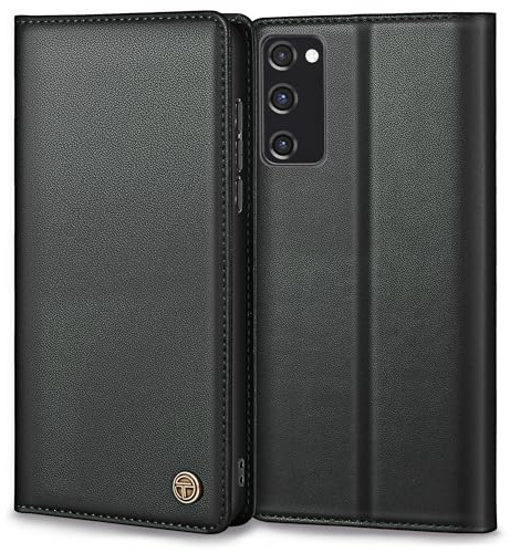 Thorhülle Handyhülle für Samsung Galaxy S20 FE Hülle Premium Lederhülle Mit Kartenfach, Standfunktion Klappbar Flip Case Schutzhülle in Schwarz
