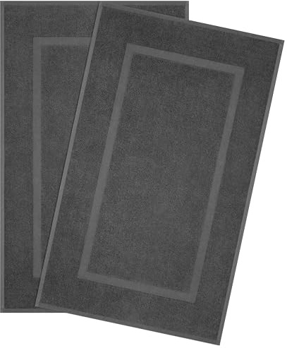 Hammetex Handtücher 100% Baumwolle, weich & saugstark, Oeko-Tex, 51x86 cm | OEKO-TEX zertifiziert, weiche & saugfähige Frottee, waschbar, Badvorleger für Badezimmer, Dusche & WC