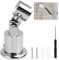 Supporto Soffione Doccia in Metallo Pieno,Supporto Doccia,Supporto Soffione Doccia,Staffa Supporto Doccia,Regolabile a 180 gradi,Porta Doccino per Doccia,Fissaggio Stabile,Cromatura Elegante