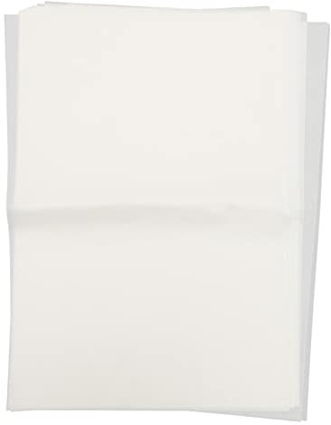 OUNONA 50pièces Papier Emballage Blanc Sulfurisé Papier Cuisson Ménager Pour Barbecue Pique- Et Usage