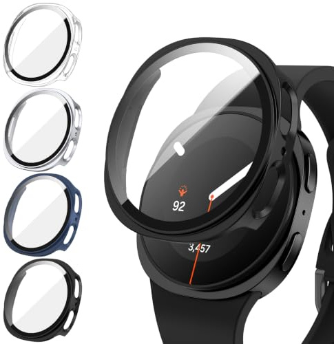 Neitra 4 Pack Hard Case for Samsung Galaxy Watch 9 8 40mm Screen Protector