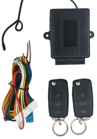 Riloer Kit de bloqueo centralizado universal para coche, compatible con la mayoría de vehículos de 12 V CSD402-T256