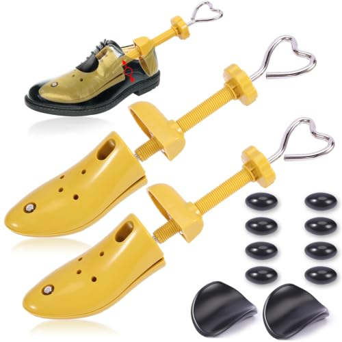 Vexnaro 2 Pièce Élargisseur de Chaussures Homme Femme, Embauchoir Réglable avec Chausse-Pied, Extenseur et Écarteur pour Chaussures Trop Étroites, Bottes, Baskets, Sneakers et Bottines