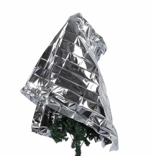 HAKIDZEL Pellicola Riflettente Argento Film Pieghevole e Facile da Trasportare per Serra da Giardino la Crescita delle Piante in Ambienti ed Esterni