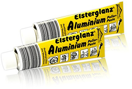 2 x Elsterglanz-Aluminium (35,00 €/L) Polierpaste Politur Riesentube 150ml Paste G Alu Neu