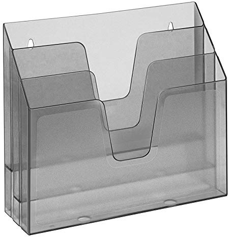 Acrimet Unterlagenhalter Dreifach Horizontalen (Rauchfarbe)