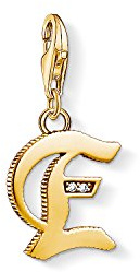 Thomas Sabo Damen Charm-Anhänger L Buchstabe Charm Club 925 Sterling Silber 1618-414-39