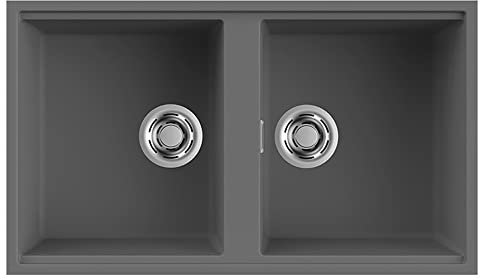 Elleci LKB45099BSO Lavello sottopiano KERATEK, Grigio