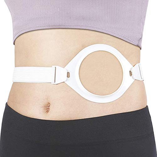 HEALLILY FOMIYES Cinturón de Ostomía Soporte para Hernia Cinturón Abdominal Abertura de Estoma Transpirable Ajustable para Después de La Colostomía Cirugía de Ileostomía Cuidado de La Salud